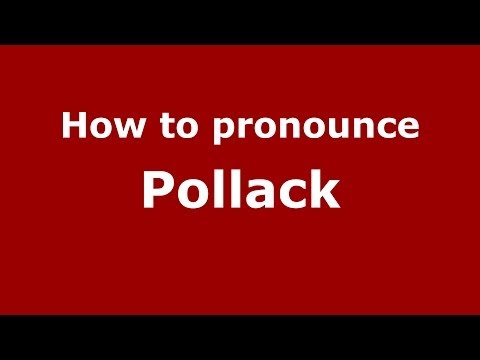 How to pronounce Pollack (Italian/Italy)  - PronounceNames.com