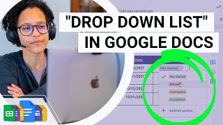 Google Docs Drop Down List - New Feature!