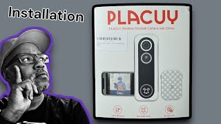 Wireless camera Doorbell by Placuy setup and installation