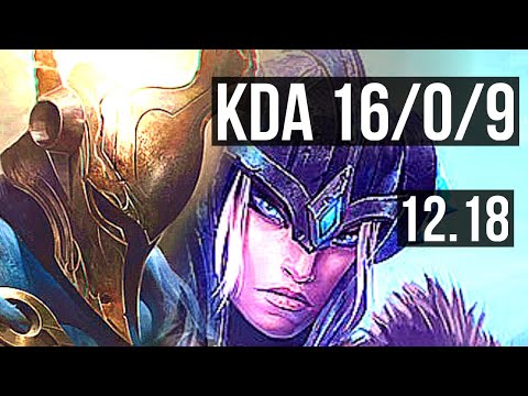 PANTHEON vs SEJUANI (TOP) | 16/0/9, 8 solo kills, Legendary, 300+ games | EUW Diamond | 12.18