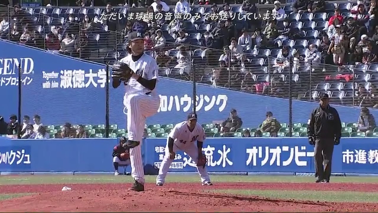 貫禄の投球。千葉ロッテ・石川投手は3回1安打無四死球無失点