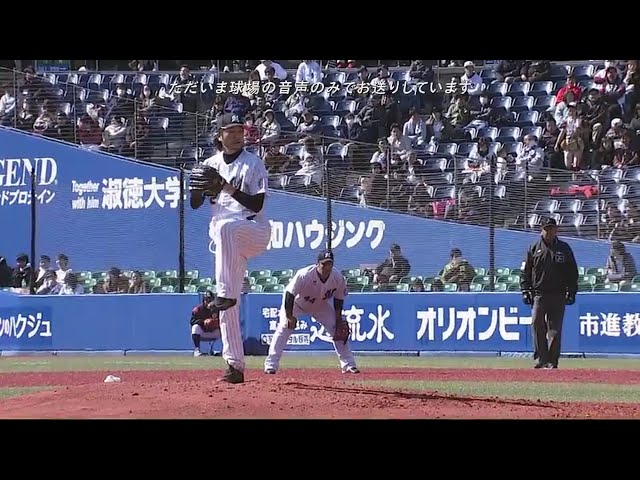 【3回表】マリーンズ・石川 3回無失点の好投で相手を封じる!! 2018/3/6 M-G