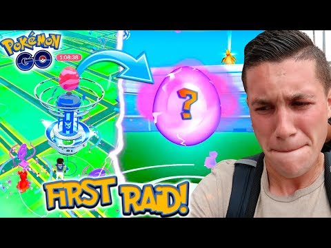 MY FIRST GYM RAID EVER IN POKEMON GO! WHAT IS GYM RAIDING LIKE?