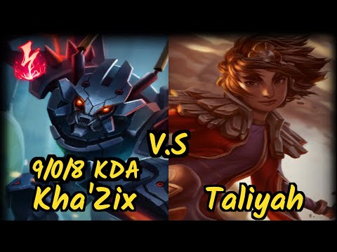 1907 FB Kirei (KHA'ZIX) vs TALIYAH - 9/0/8 KDA JUNGLE GAMEPLAY - EUW Ranked DIAMOND