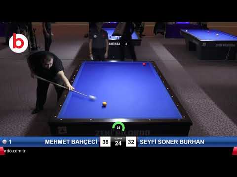 MEHMET BAHÇECİ & SEYFİ SONER BURHAN Bilardo Maçı - 2020 TK 1.ETAP ANTALYA-4.TUR