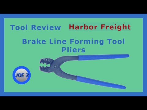 Harbor Freight Tool Review Brake Line Forming Tool, Pliers