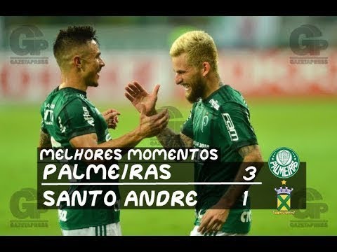 Palmeiras 3 x 1 Santo André - Gols, Melhores Momentos - COMPLETO - Paulistão 2018 - ( TheFoo7ball )