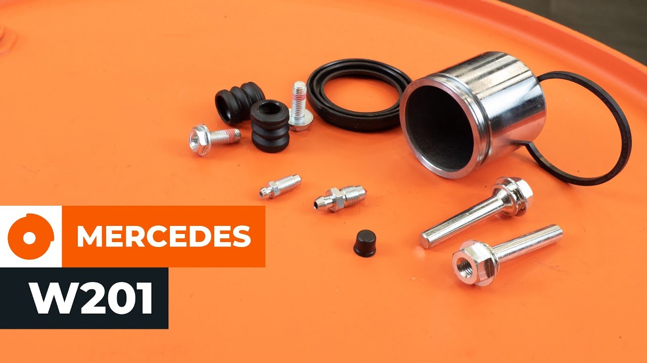 Cómo cambiar: kit de reparación de pinzas de freno de la parte delantera - Mercedes W201 | Guía de sustitución