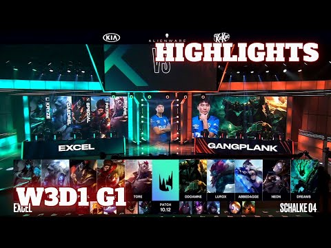 (Highlights) Excel vs Schalke 04 | Week 3 Day 1 S10 LEC Summer 2020 | XL vs S04 W3D1