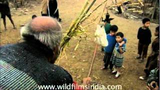 Rain sacrifice by a shaman from the north-east...