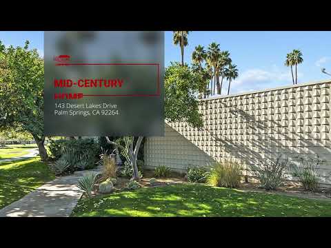 Seven Lakes Country Club, Palm Springs Mid Century Modern Condo For Sale