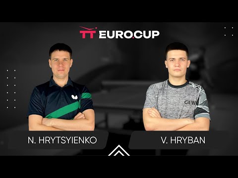12:25 Nazarii Hrytsyienko - Vadym Hryban 02.10.2024 TT Euro.Cup Ukraine Elite. TABLE 3