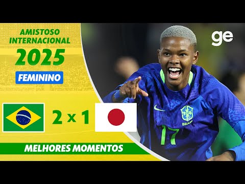 Gols e lances de Brasil x Japão