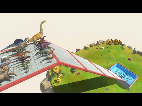 Slide into Mosasaurus Pool - Animal Revolt Battle Simulator