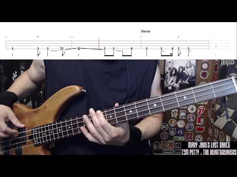 Mary Jane's Last Dance by Tom Petty and the Heartbreakers - Bass Cover with Tabs Play-Along
