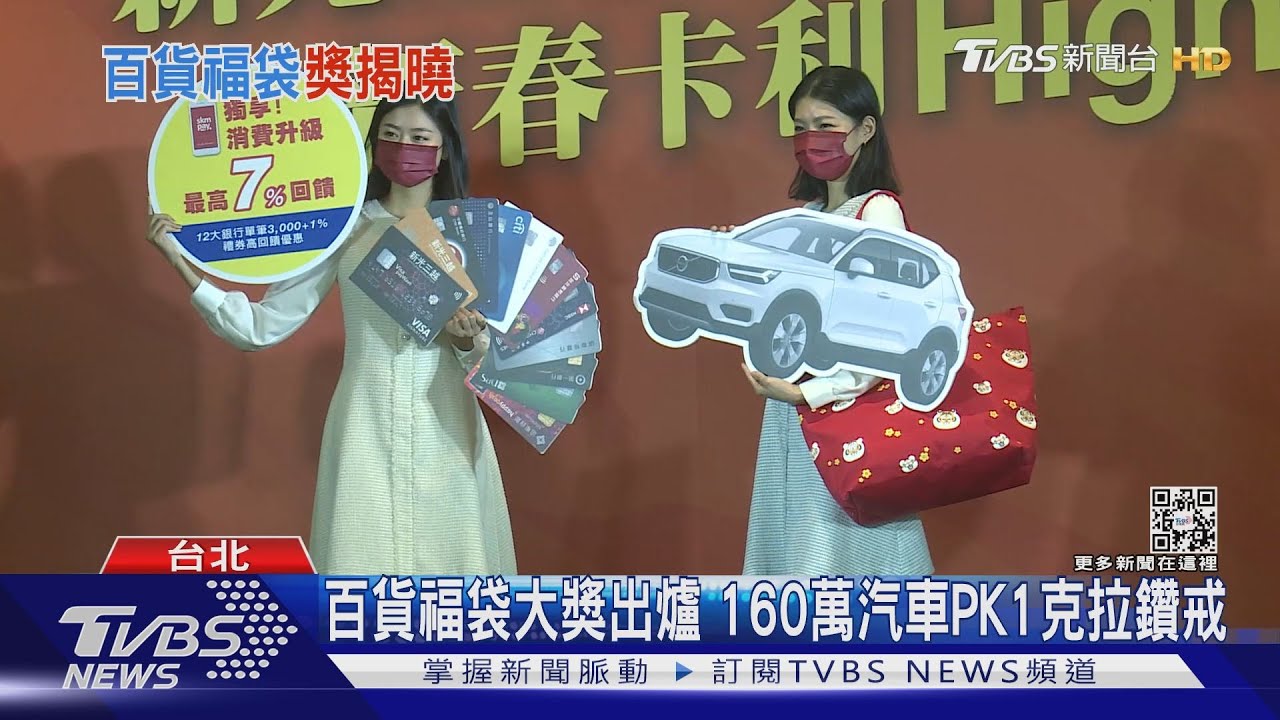 百貨福袋大獎出爐 160萬汽車PK1克拉鑽戒