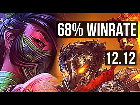 AKALI vs VIKTOR (MID) | 68% winrate, 12/2/8, Legendary | EUW Grandmaster | 12.12