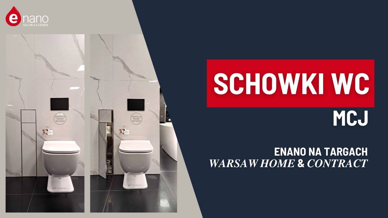 Nowe schowki toaletowe od marki MCJ - Enano na targach Warsaw Home & Contract