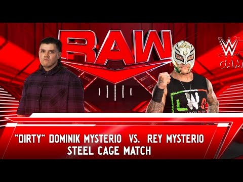 FULL MATCH - Dirty Dominik Mysterio vs. Rey Mysterio - WWE Monday Night RAW - Steel Cage