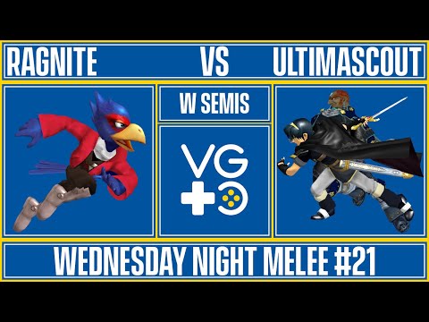 Wednesday Night Melee #21 - Winners Semis - Ragnite (Falco) vs. UltimaScout (Marth, Ganondorf)