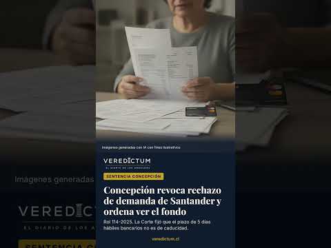Concepción revoca rechazo de demanda de Santander y ordena ver el fondo #Shorts