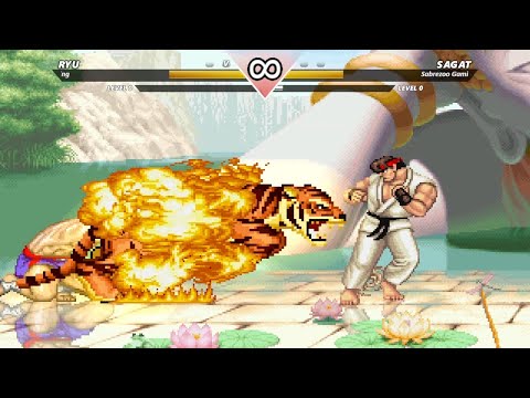 Ryu vs Sagat | Classic Rivalry Fight !! | Raging Tiger ! | SUPER STREET FIGHTER II
