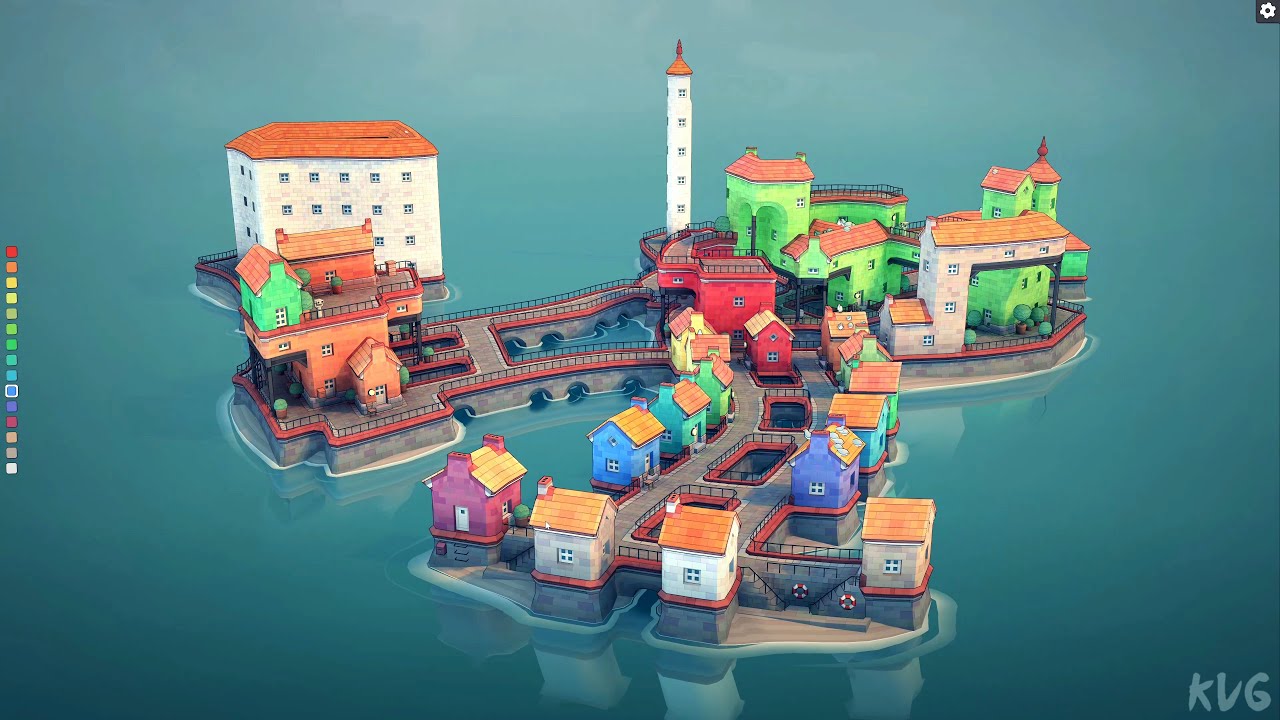 Townscaper Gameplay (PC UHD) [4K60FPS]