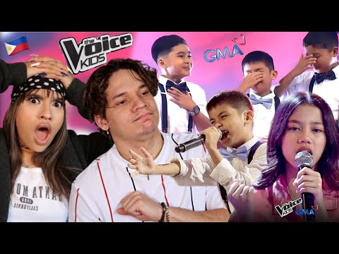 These Filipino KIDS are INSANE SINGERS!! Latinos react to The voice KIDS Philippines BATTLE ROUNDS