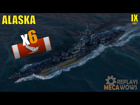 Alaska 6 Kills & 178k Damage | World of Warships Gameplay