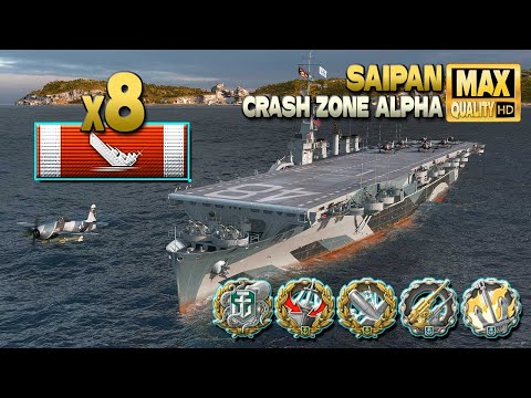 AirCarrier Saipan: 4 aircraft carrier clash - World of Warships