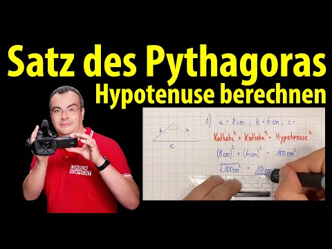 Pythagorean theorem - calculating the hypotenuse - simply explained |  Lehrerschmidt