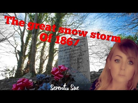 Preban cemetery, very old graves and the great snow storm of 1867