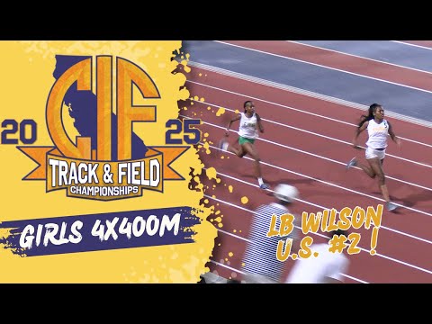 2025 TF - CIF State Meet - Girls 4x400M Relay Championship - 2 of top 10 times in US!!!