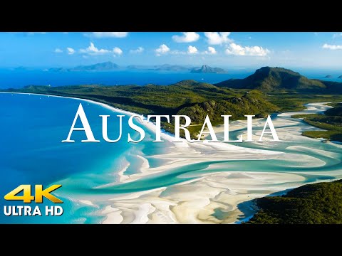 FLYING OVER AUSTRALIA (4K UHD) - Relaxing Music With Stunning Beautiful Nature (4K Video Ultra HD)