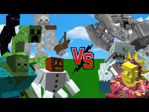 Mowzie's mobs vs Mutant Creatures | Minecraft Mob Battle