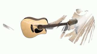 Video thumbnail for Dean Exhibition Quilt Ash 12-String Acoustic-Electric Guitar with Aphex Gloss Natural by mocasea