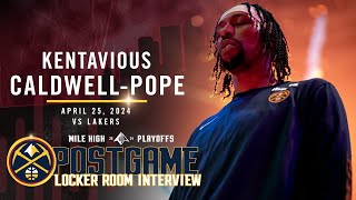 Kentavious Caldwell-Pope Postgame Three Locker Room Interview vs. Lakers 🎙