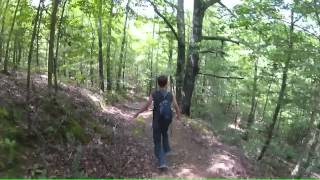 preview picture of video 'Athens Big Fork Trail - Running down the Hill'