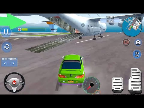 Airplane Pilot Car Transporter Flight Simulator New Update 2020: New Green Car - Android GamePlay