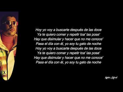 Ñengo Flow, Bad Bunny - Gato de Noche LETRA