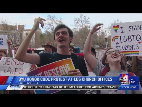 Students protest BYU stance on same-sex behavior