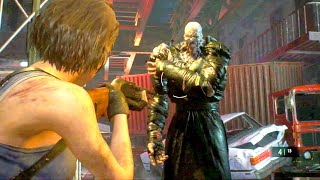 Resident Evil 3 Remake- Gameplay NO DAMAGE Boss fight Nemesis 4k