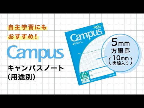 Campus用途別方眼罫5mm方眼10mm実線
