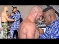 Tyson Fury MOCKS Francis Ngannou; GRABS HIM in intense face off!