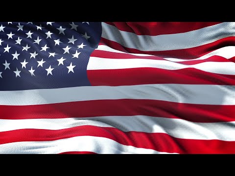 USA Flag 5 Minutes Loop - FREE 4k Stock Footage - Realistic American Flag Wave Animation