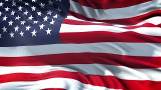 USA Flag 5 Minutes Loop - FREE 4k Stock Footage - 