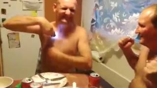 DRUNK RUSSIANS TASERING THEMSELVES