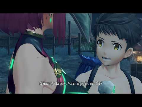 Xenoblade Chronicles 2 Swimsuit Edition Cutscene 040 - Pain Shared, Destiny Entwined