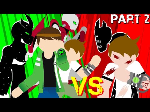 BEN 10 uaf and classic vs carnitrix ben stick node animation