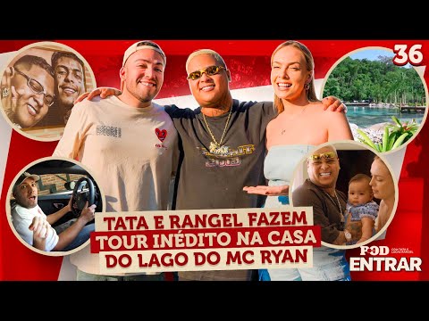 POD ENTRAR: Tata e Rangel fazem tour inédito na casa do lago do MC Ryan